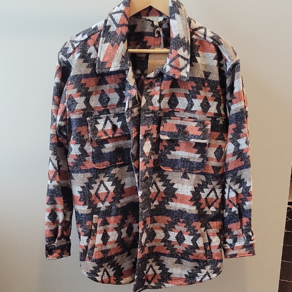 Kori America - Aztec Flannel Shacket NWT - L